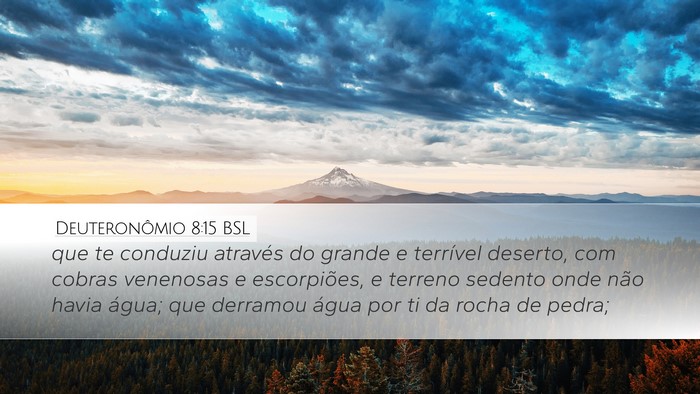Deuteronômio 8:15 BSL Bible Verse Image