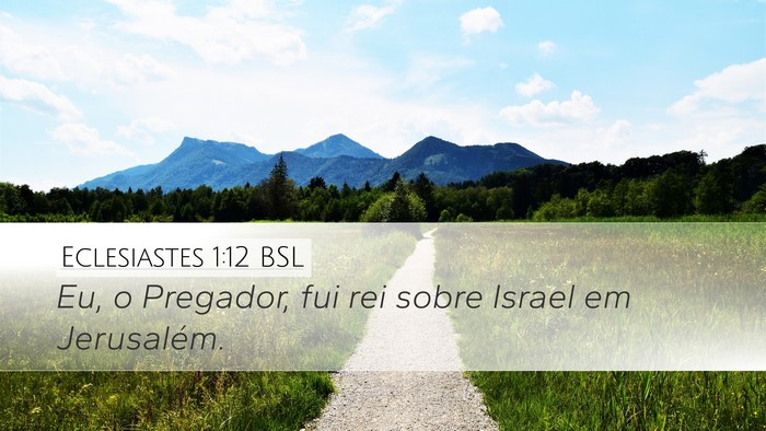 Eclesiastes 1:12 BSL Bible Verse Image