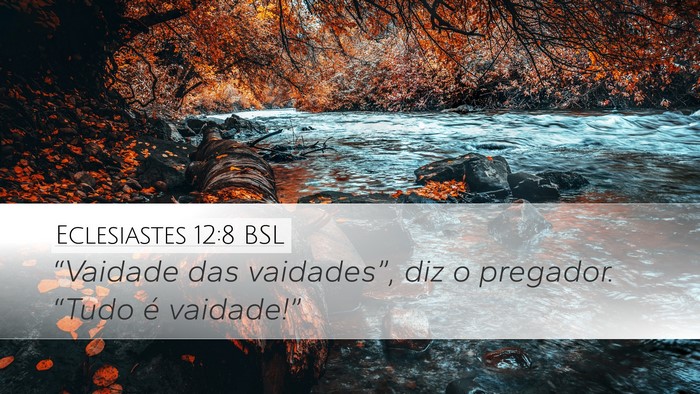 Eclesiastes 12:8 BSL Bible Verse Image