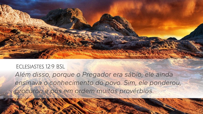 Eclesiastes 12:9 BSL Bible Verse Image