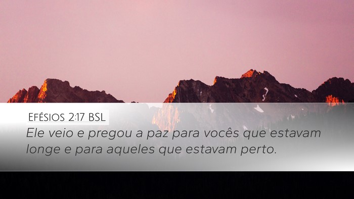 Efésios 2:17 BSL Bible Verse Image