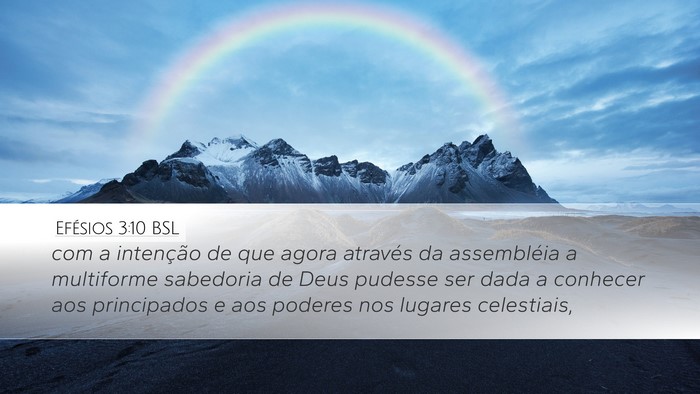 Efésios 3:10 BSL Bible Verse Image