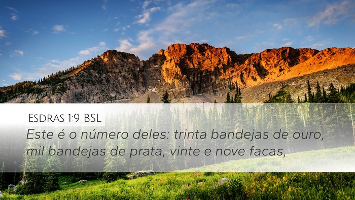 Esdras 1:9 BSL Bible Verse Image