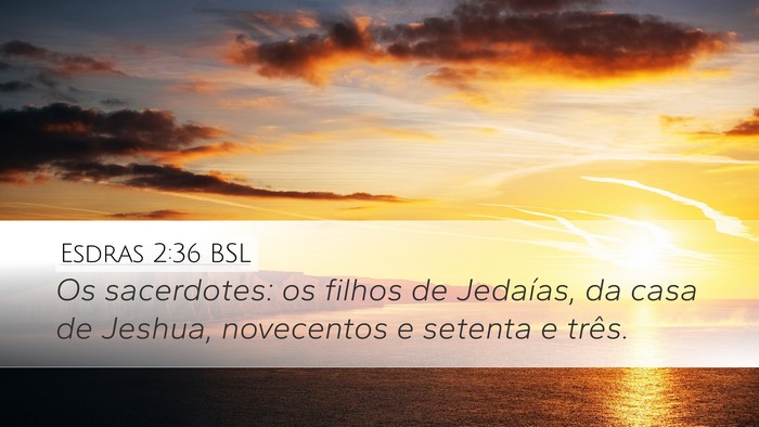 Esdras 2:36 BSL Bible Verse Image