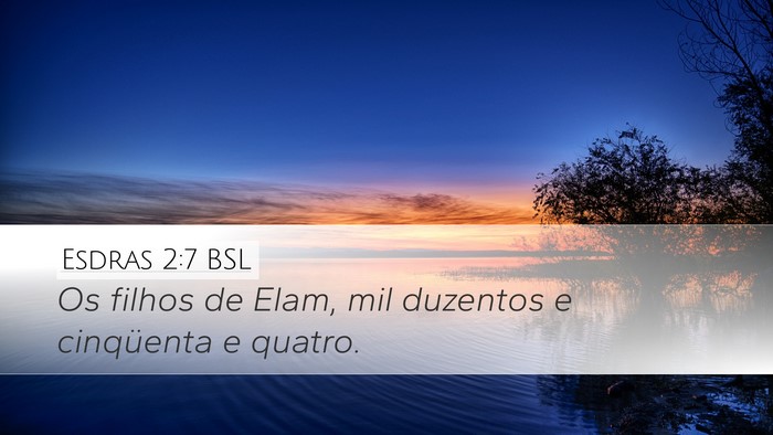 Esdras 2:7 BSL Bible Verse Image