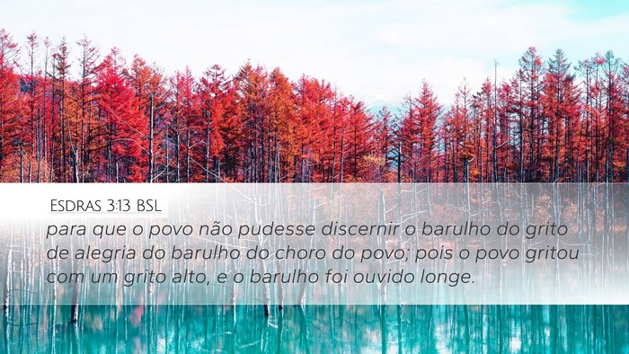 Esdras 3:13 BSL Bible Verse Image