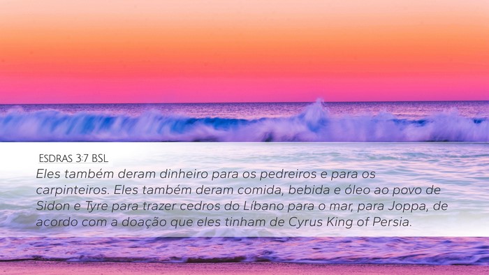 Esdras 3:7 BSL Bible Verse Image