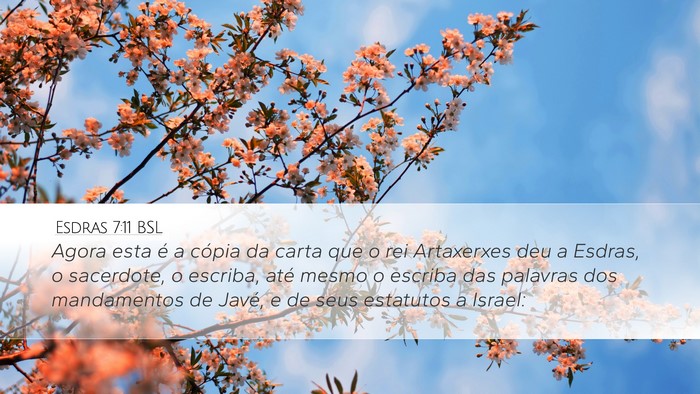 Esdras 7:11 BSL Bible Verse Image