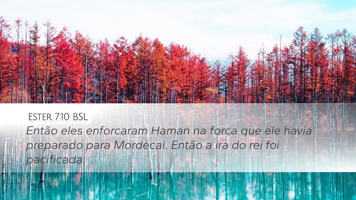 Ester 7:10 BSL Bible Verse Image