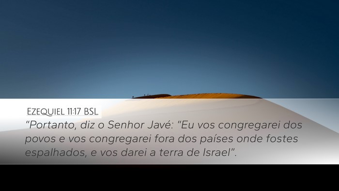 Ezequiel 11:17 BSL Bible Verse Image