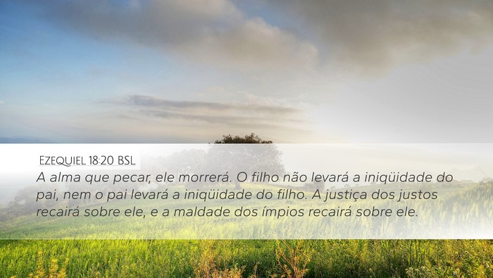 Ezequiel 18:20 BSL Bible Verse Image