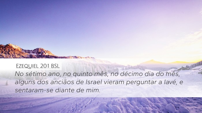 Ezequiel 20:1 BSL Bible Verse Image