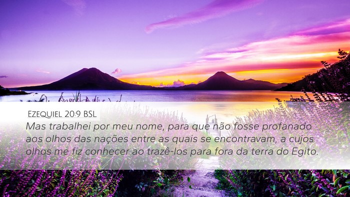 Ezequiel 20:9 BSL Bible Verse Image