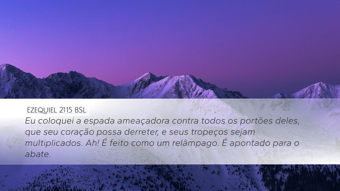 Ezequiel 21:15 BSL Bible Verse Image