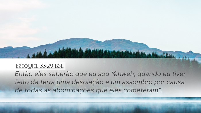 Ezequiel 33:29 BSL Bible Verse Image