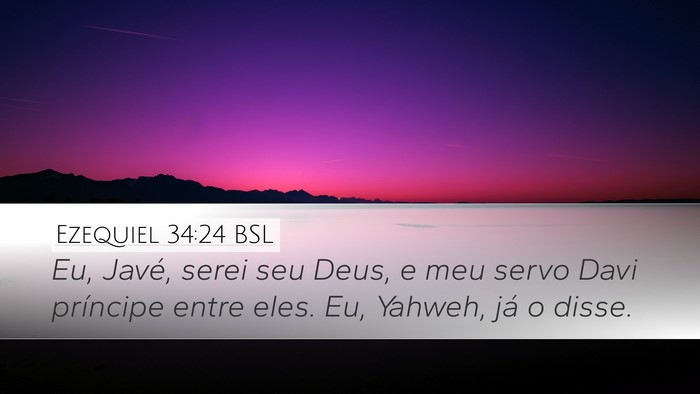 Ezequiel 34:24 BSL Bible Verse Image