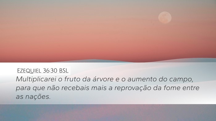 Ezequiel 36:30 BSL Bible Verse Image