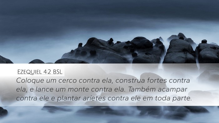 Ezequiel 4:2 BSL Bible Verse Image