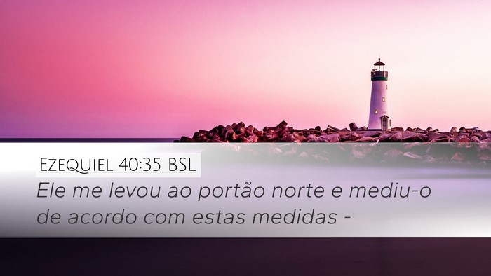 Ezequiel 40:35 BSL Bible Verse Image