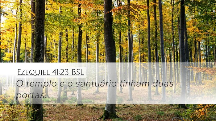 Ezequiel 41:23 BSL Bible Verse Image