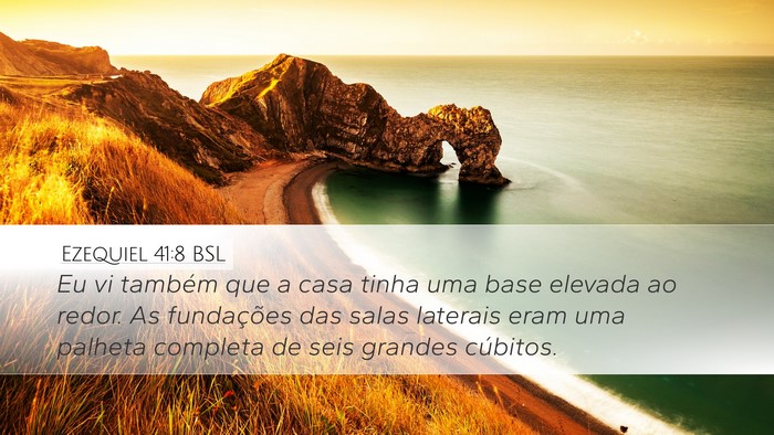 Ezequiel 41:8 BSL Bible Verse Image