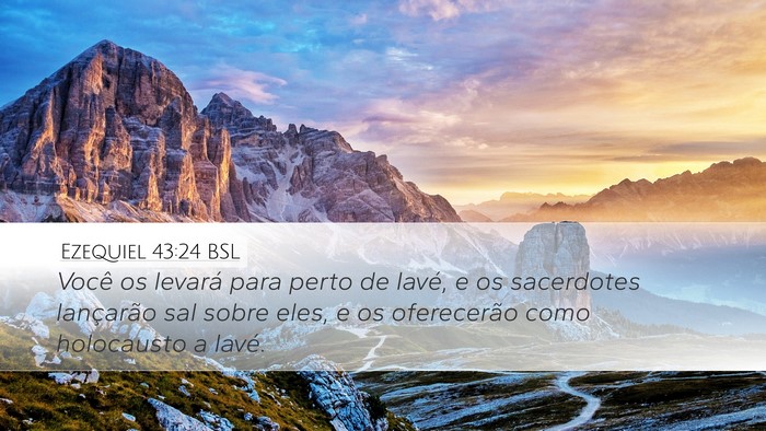 Ezequiel 43:24 BSL Bible Verse Image