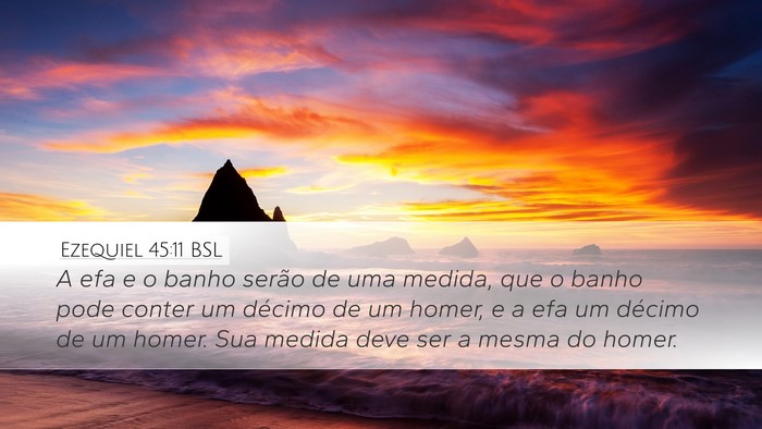 Ezequiel 45:11 BSL Bible Verse Image
