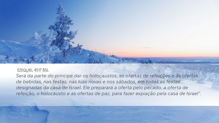 Ezequiel 45:17 BSL Bible Verse Image