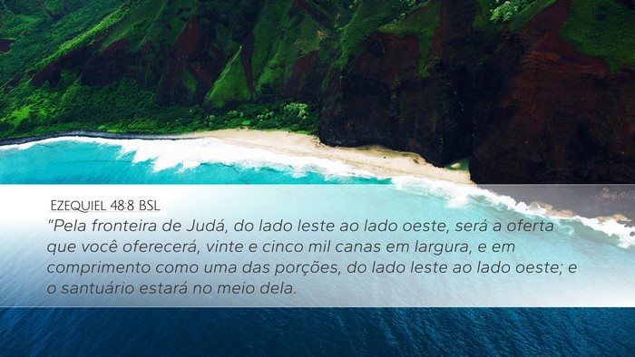 Ezequiel 48:8 BSL Bible Verse Image