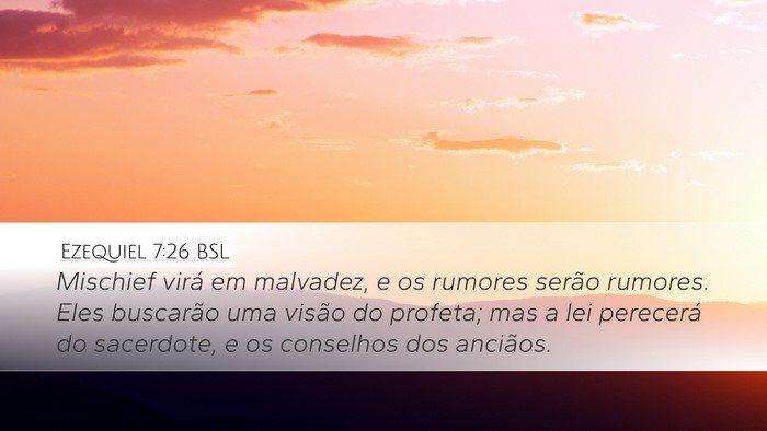 Ezequiel 7:26 BSL Bible Verse Image