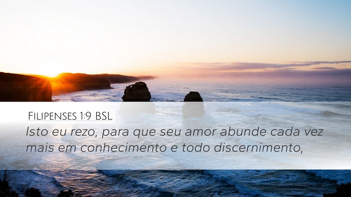 Filipenses 1:9 BSL Bible Verse Image