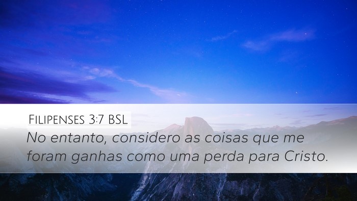 Filipenses 3:7 BSL Bible Verse Image
