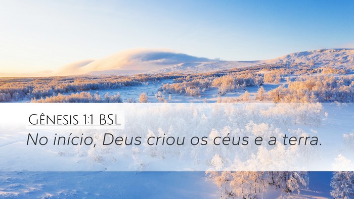 Gênesis 1:1 BSL Bible Verse Image