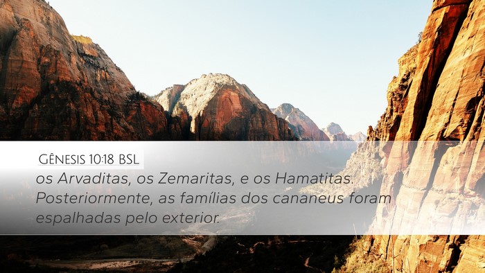 Gênesis 10:18 BSL Bible Verse Image