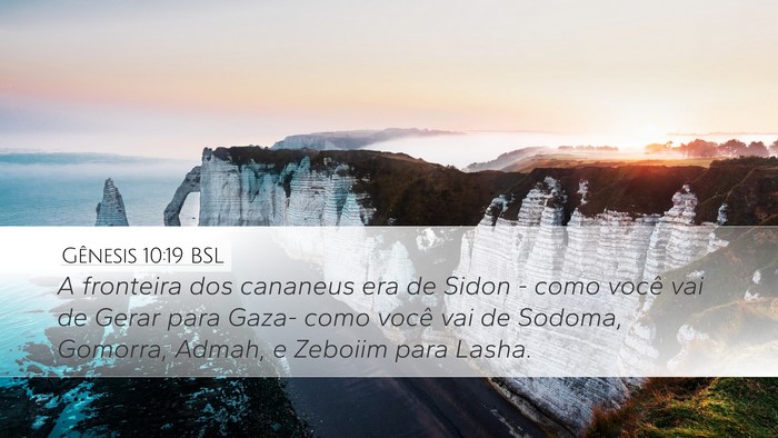 Gênesis 10:19 BSL Bible Verse Image