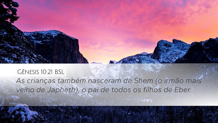 Gênesis 10:21 BSL Bible Verse Image