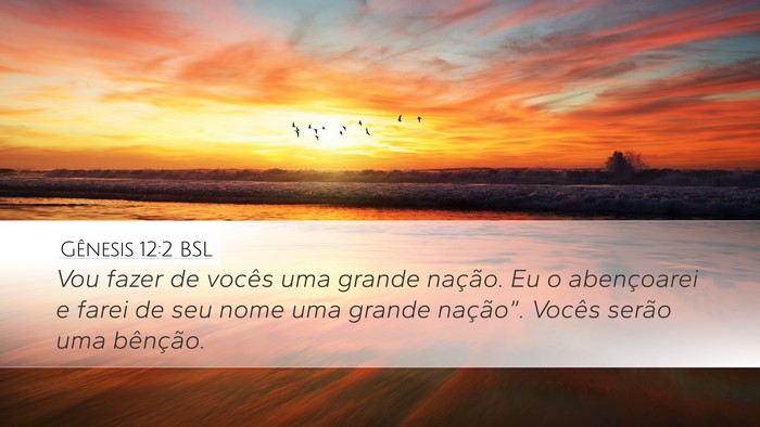 Gênesis 12:2 BSL Bible Verse Image