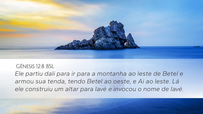 Gênesis 12:8 BSL Bible Verse Image