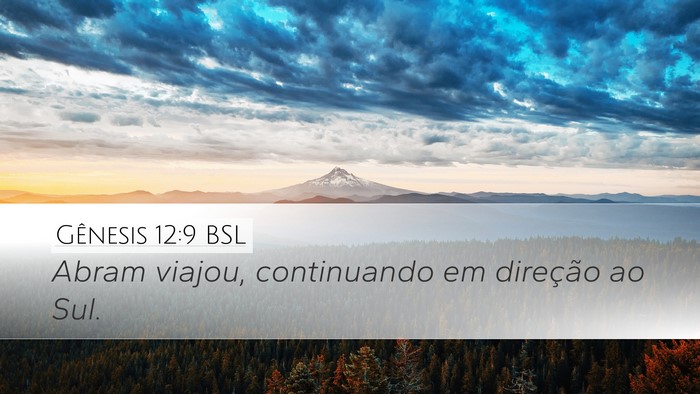 Gênesis 12:9 BSL Bible Verse Image