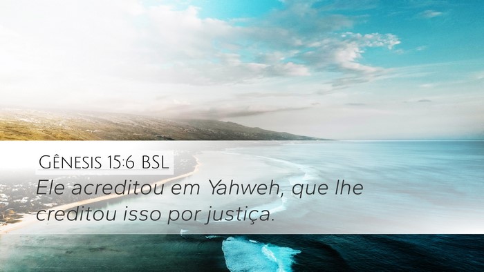 Gênesis 15:6 BSL Bible Verse Image
