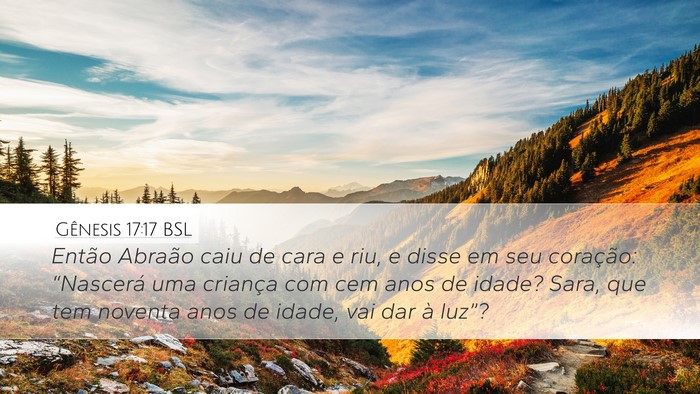 Gênesis 17:17 BSL Bible Verse Image