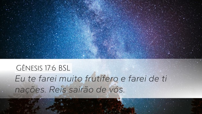 Gênesis 17:6 BSL Bible Verse Image