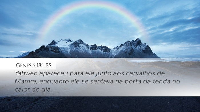 Gênesis 18:1 BSL Bible Verse Image