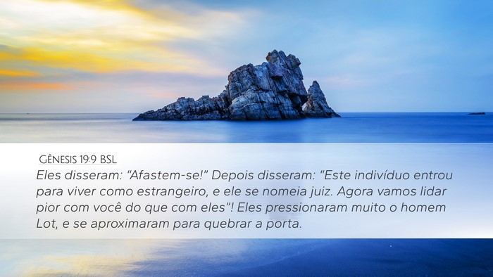 Gênesis 19:9 BSL Bible Verse Image