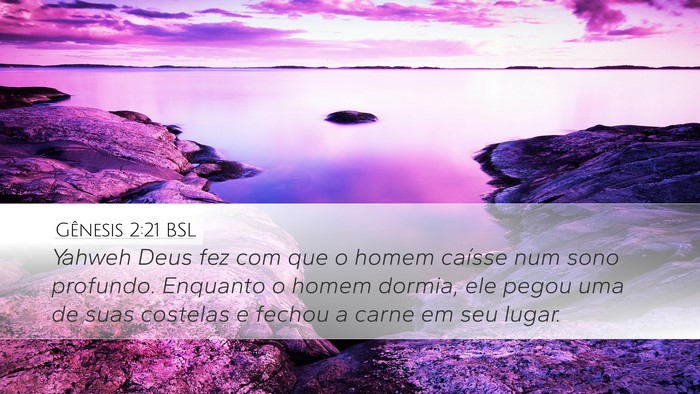 Gênesis 2:21 BSL Bible Verse Image