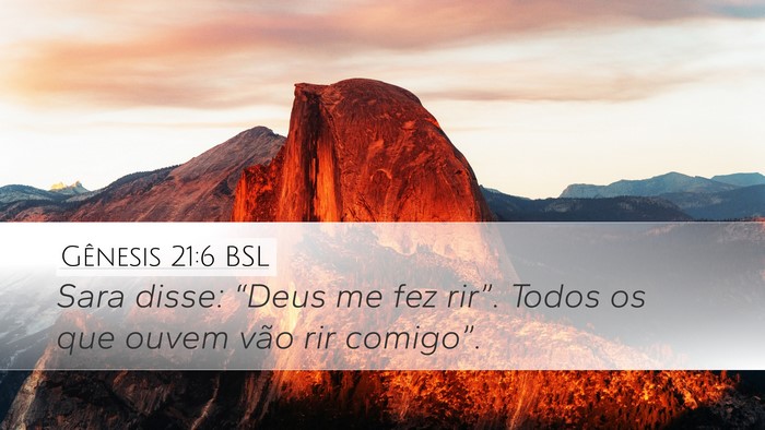 Gênesis 21:6 BSL Bible Verse Image