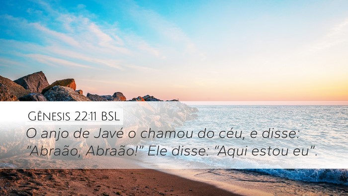 Gênesis 22:11 BSL Bible Verse Image
