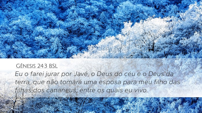 Gênesis 24:3 BSL Bible Verse Image
