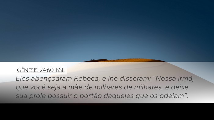 Gênesis 24:60 BSL Bible Verse Image