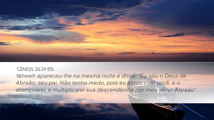 Gênesis 26:24 BSL Bible Verse Image